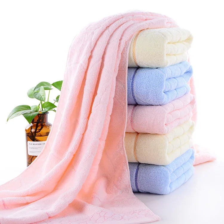 Khăn tắm jacquard dày cho người lớn, kích thước: 70 x 140cm