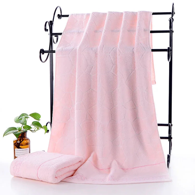 Khăn tắm jacquard dày cho người lớn, kích thước: 70 x 140cm
