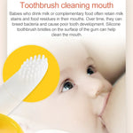 3 cái bàn chải tập luyện silicone cho bé hình chuối an toàn, đồ chơi nhai cho bé mọc răng, vòng nhai quà tặng cho trẻ sơ sinh, màu vàng-B