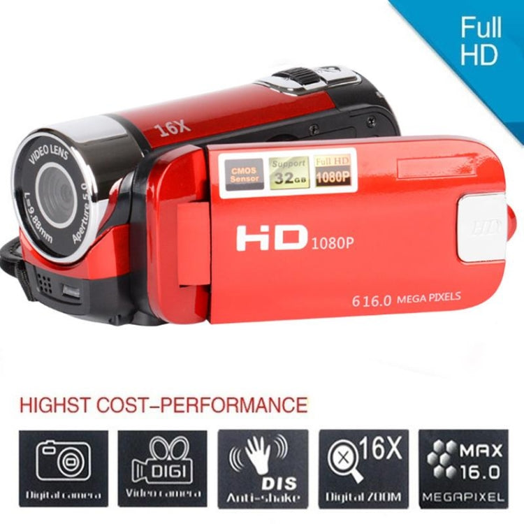 Máy ảnh DV du lịch gia đình HD zoom kỹ thuật số 16X, 16 triệu điểm ảnh, phích cắm US