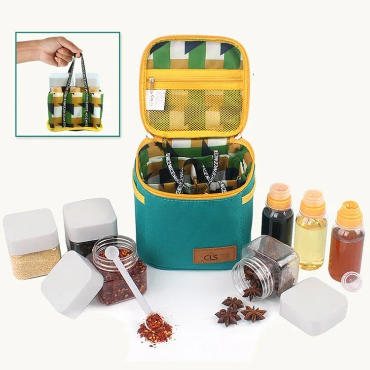 Bộ lọ gia vị ngoài trời CLS, lọ gia vị di động, bộ dụng cụ nướng BBQ