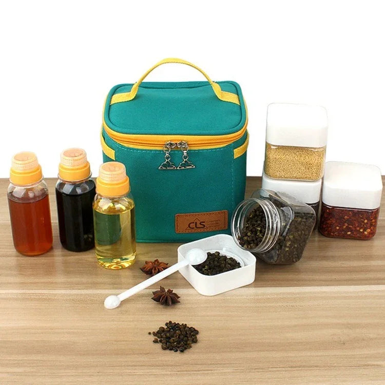 Bộ lọ gia vị ngoài trời CLS, lọ gia vị di động, bộ dụng cụ nướng BBQ