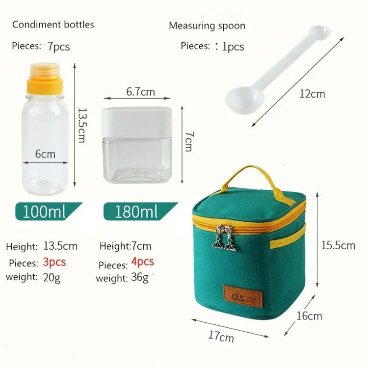 Bộ lọ gia vị ngoài trời CLS, lọ gia vị di động, bộ dụng cụ nướng BBQ