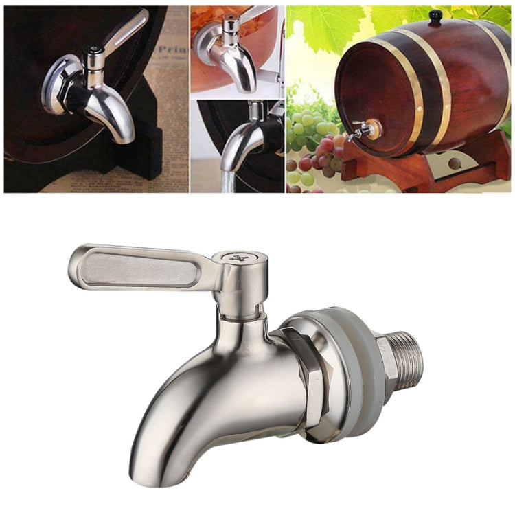 Bình đựng nước uống, vòi rượu thùng, vòi inox cho cà phê nước ép, kích thước 12mm, 16mm