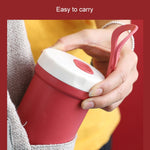 Cốc súp ăn sáng bằng nhựa sáng tạo, chống bỏng, dùng trong lò vi sóng