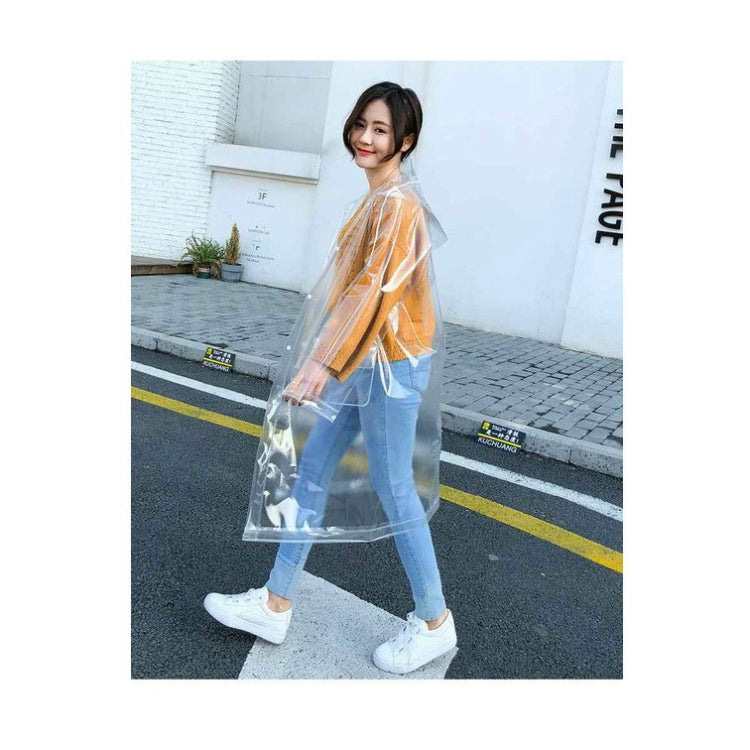 Áo Mưa Trong Suốt EVA Di Động Phong Cách Ngoài Trời, M, L, XL