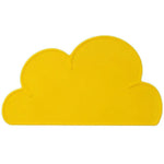 Tấm lót bàn ăn silicone hình đám mây cho trẻ em, chống thấm nước, bảo vệ môi trường, tấm bàn học sinh, màu trắng, đen, vàng, xanh dương, xanh lá, hồng nhạt, xám đậm, xanh dương nhạt, xanh lá nhạt, xám nhạt, hồng đậm