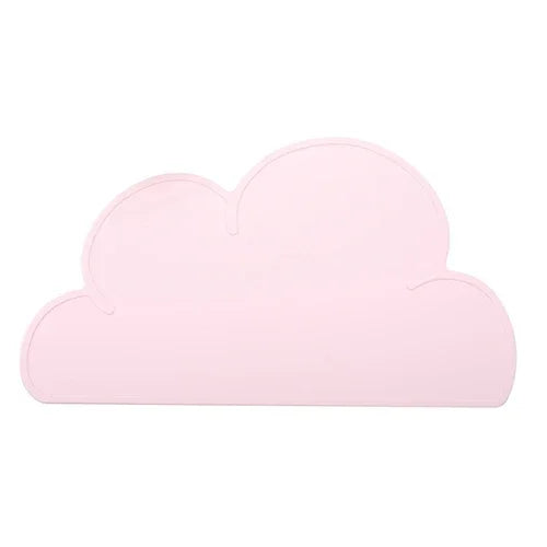 Tấm lót bàn ăn silicone hình đám mây cho trẻ em, chống thấm nước, bảo vệ môi trường, tấm bàn học sinh, màu trắng, đen, vàng, xanh dương, xanh lá, hồng nhạt, xám đậm, xanh dương nhạt, xanh lá nhạt, xám nhạt, hồng đậm