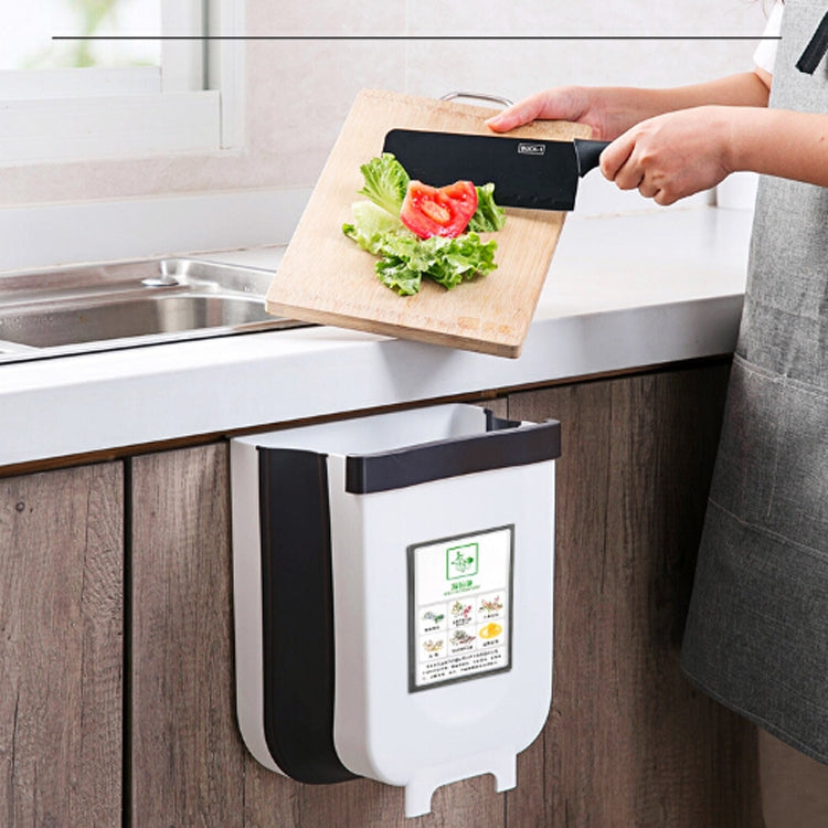 Thùng rác nhà bếp gấp gọn treo tường, kích thước 23x6x29cm