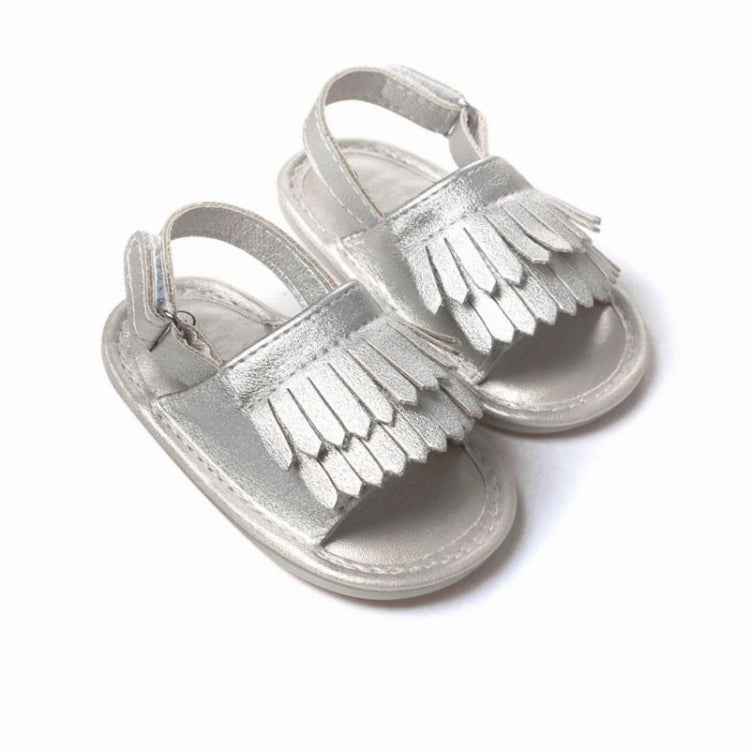 Dép trẻ em phong cách thường ngày bằng PU có tua rua, 11cm/76g, 12cm/83g, 13cm/93g