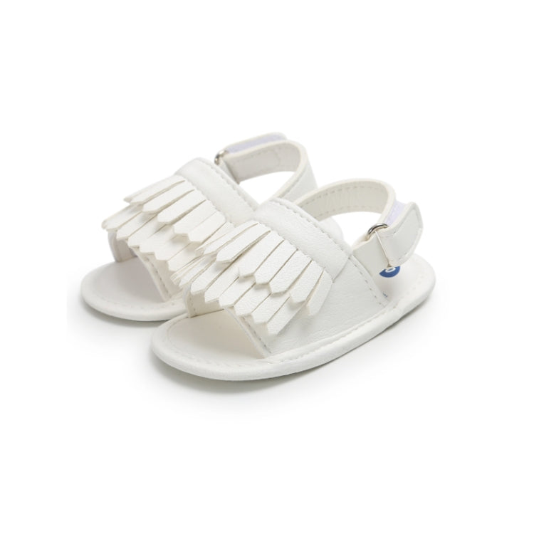 Dép trẻ em phong cách thường ngày bằng PU có tua rua, 11cm/76g, 12cm/83g, 13cm/93g