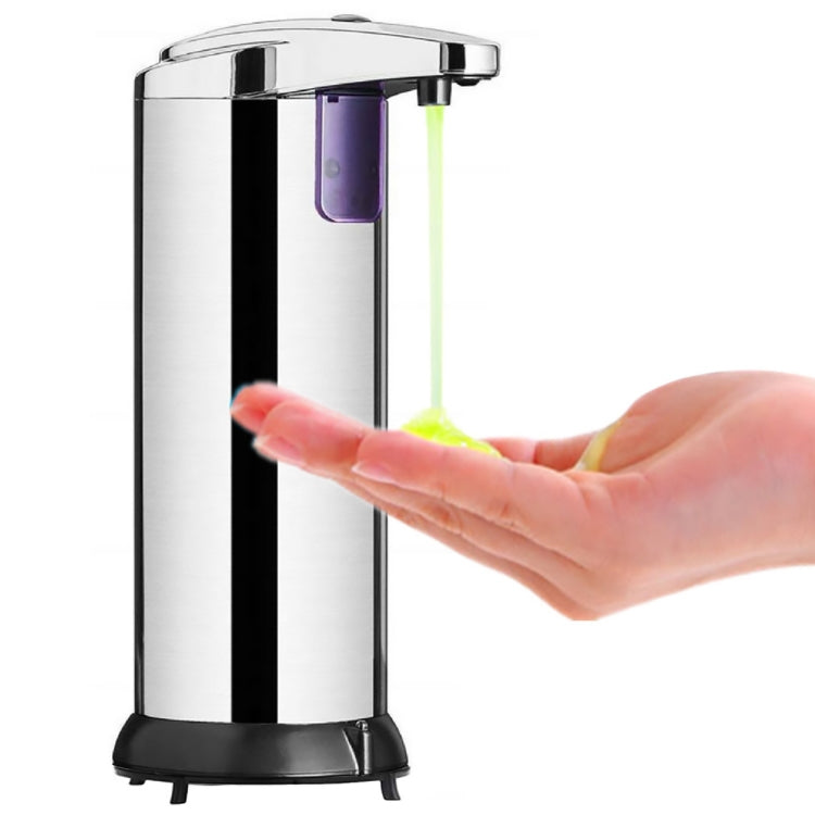 Bình Đựng Xà Phòng Tự Động Bằng Thép Không Gỉ 250ML Cảm Biến Hồng Ngoại, 250ML