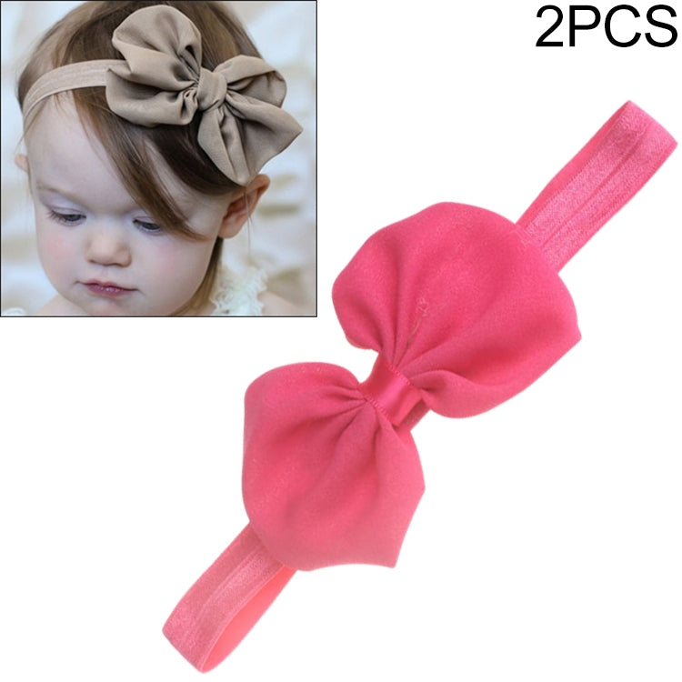 2 cái băng đô nơ ruy băng chiffon cho bé trẻ em băng đội đầu