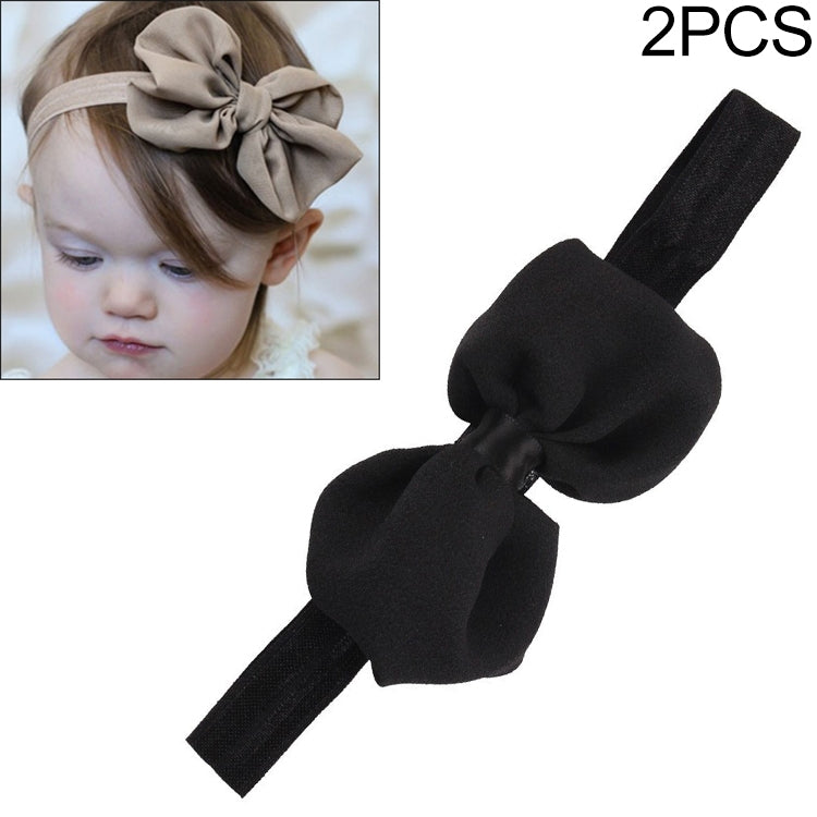 2 cái băng đô nơ ruy băng chiffon cho bé trẻ em băng đội đầu