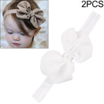 2 cái băng đô nơ ruy băng chiffon cho bé trẻ em băng đội đầu