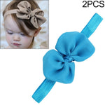 2 cái băng đô nơ ruy băng chiffon cho bé trẻ em băng đội đầu