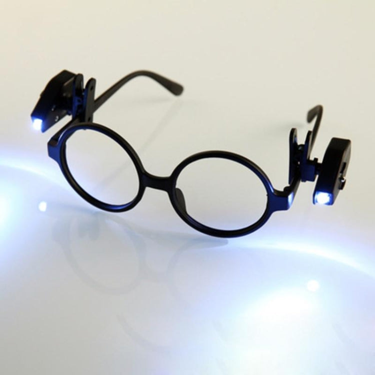 Đèn pin LED mini kẹp kính mắt điều chỉnh được, đèn đọc sách