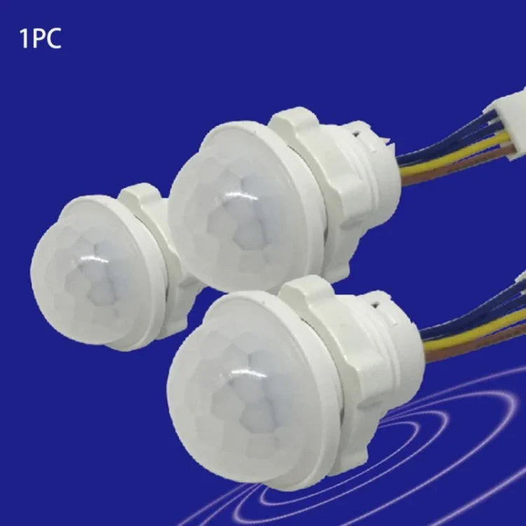 Đèn cảm biến chuyển động hồng ngoại trong nhà ngoài trời, công tắc PIR trễ thời gian, đèn nhạy LED, AC 220V
