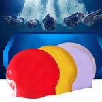 Mũ bơi chuyên nghiệp bằng silicone nguyên chất bóng liền mạch đàn hồi cao, Bóng liền mạch (Xanh dương), Bóng liền mạch (Trắng), Bóng liền mạch (Đỏ), Bóng liền mạch (Tím), Bóng liền mạch (Vàng)