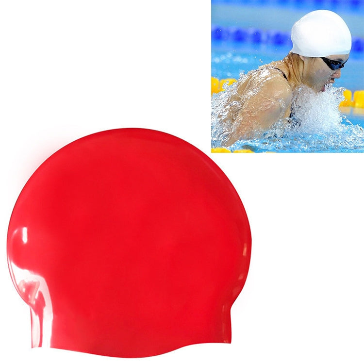 Mũ bơi chuyên nghiệp bằng silicone nguyên chất bóng liền mạch đàn hồi cao, Bóng liền mạch (Xanh dương), Bóng liền mạch (Trắng), Bóng liền mạch (Đỏ), Bóng liền mạch (Tím), Bóng liền mạch (Vàng)