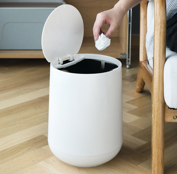 Xô đựng rác gia đình bằng nhựa có nắp lò xo kiểu đẩy