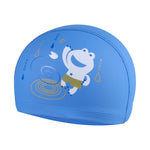 Mũ bơi chống nước cho trẻ em họa tiết ếch dễ thương phủ PU, Ếch (Xanh dương), Ếch (Hồng), Ếch (Cam), Ếch (Xanh đen)