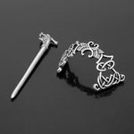 Kẹp tóc vương miện nút Celtic lớn trang sức cổ điển Viking Runes kẹp tóc nữ kẹp tóc que trượt phụ kiện