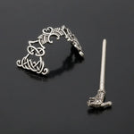 Kẹp tóc vương miện nút Celtic lớn trang sức cổ điển Viking Runes kẹp tóc nữ kẹp tóc que trượt phụ kiện