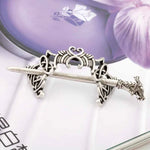 Kẹp tóc vương miện nút Celtic lớn trang sức cổ điển Viking Runes kẹp tóc nữ kẹp tóc que trượt phụ kiện
