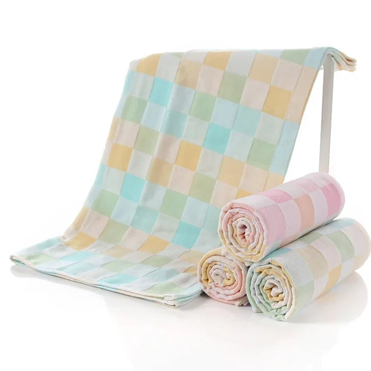 Khăn tắm bằng cotton đôi cho người lớn và trẻ em Thấm nước nhanh khô
