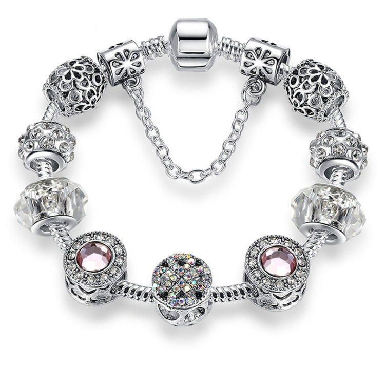 Vòng tay hợp kim đính pha lê opal đơn giản thời trang nữ, 17cm, 18cm, 19cm, 20cm