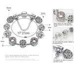 Vòng tay hợp kim đính pha lê opal đơn giản thời trang nữ, 17cm, 18cm, 19cm, 20cm
