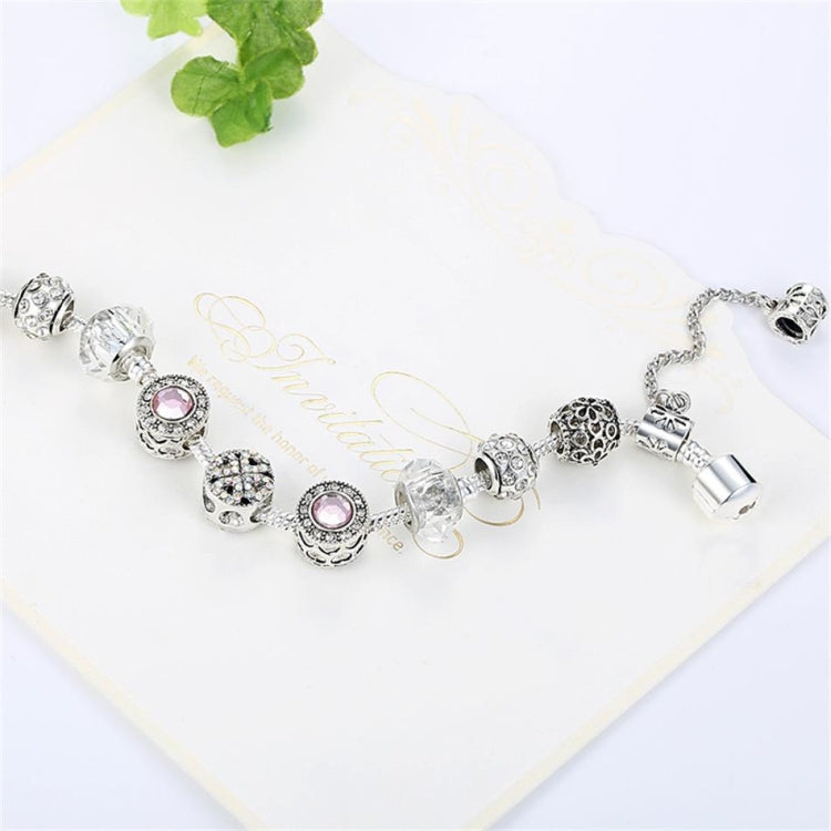 Vòng tay hợp kim đính pha lê opal đơn giản thời trang nữ, 17cm, 18cm, 19cm, 20cm