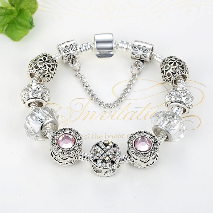 Vòng tay hợp kim đính pha lê opal đơn giản thời trang nữ, 17cm, 18cm, 19cm, 20cm