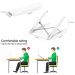Giá đỡ máy tính xách tay gập di động nâng hạ điều chỉnh chiều cao và góc làm mát để bàn