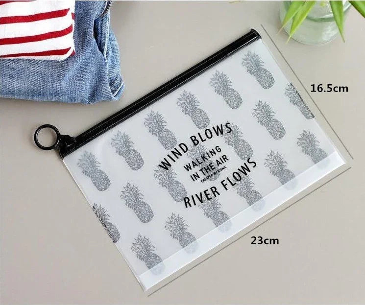 5 Cái Túi Mỹ Phẩm Trong Suốt Thời Trang Du Lịch Cho Nữ Túi PVC Nhỏ Lớn Túi Đựng Mỹ Phẩm Cần Thiết Bộ Tổ Chức Tắm Rửa