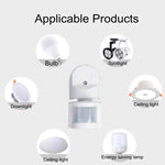 Công tắc cảm ứng loại trần GB-A-CS cảm biến hồng ngoại cơ thể người, DC3-12V, DC12V, DC24V, DC36-48V, AC110-240V