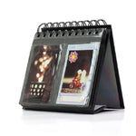 Album ảnh mini để bàn kiểu lịch, kẹp tên thương hiệu, 3 inch, 68 ảnh