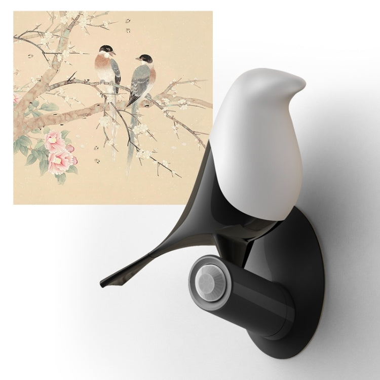 Đèn bàn LED cảm biến chuyển động thông minh Lucky Bird đế gỗ cho phòng khách phòng ngủ, 2 chim 1 trứng, 2 chim 2 trứng