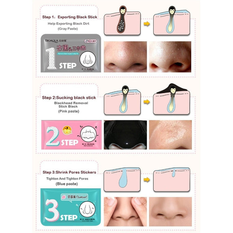 3 Cái Mặt Nạ Mũi Lông Heo Làm Đẹp Loại Bỏ Mụn Đầu Đen Bộ 3 Bước Làm Sạch Mụn Đầu Đen, Xanh, Đỏ