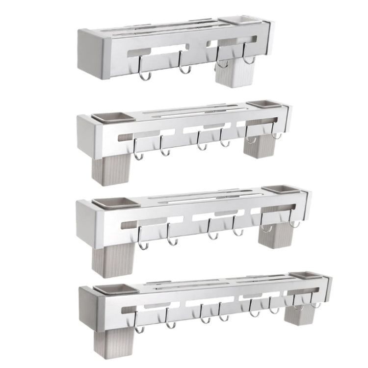 Giá treo tường nhà bếp không cần khoan, giá đựng đũa, các kích thước 30cm, 40cm, 50cm, 60cm, màu đen và màu chải