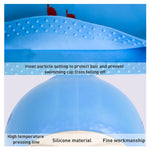 Mũ bơi silicone in họa tiết chống nước cho tóc dài, Mũ bơi in họa tiết tóc dài (Hồng), Mũ bơi tóc dài, Mũ bơi in họa tiết tóc dài (Tím), Mũ bơi in họa tiết tóc dài (Xám), Mũ bơi in họa tiết tóc dài (Xanh hải quân)