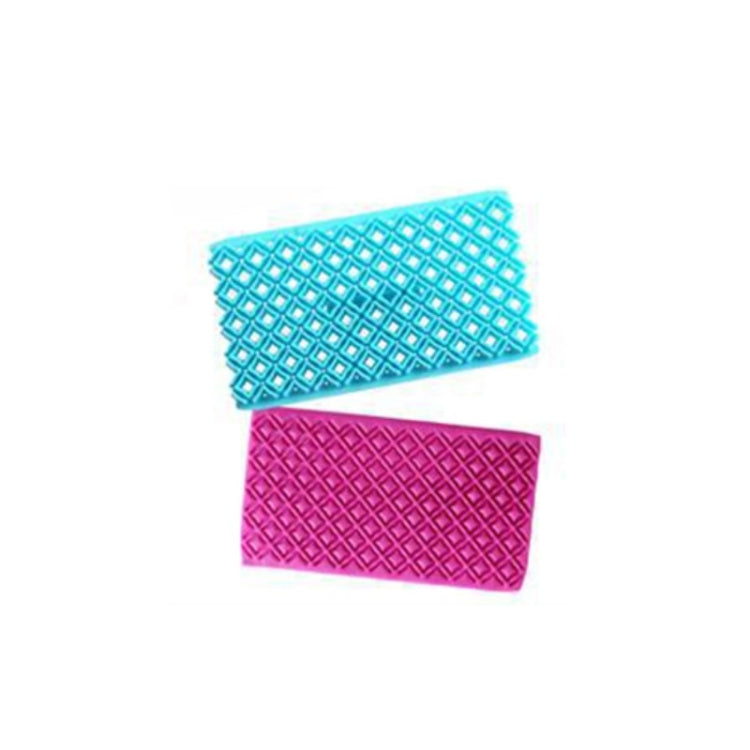 2 cái khuôn làm bánh fondant hình trái tim, họa tiết kim cương, kẻ sọc, khuôn in dấu Quyi cầu vượt