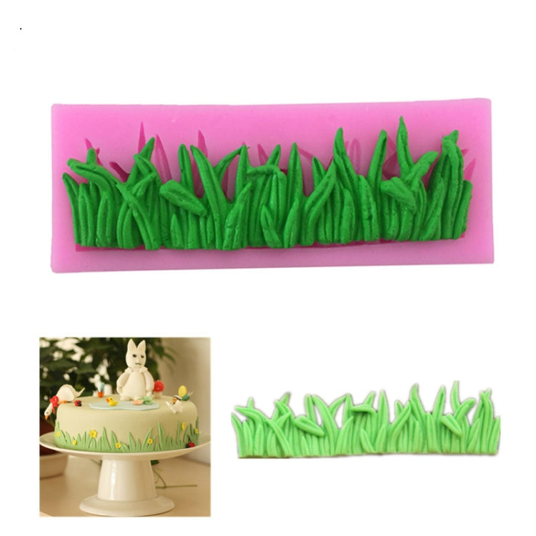 Bộ 2 khuôn silicon lỏng trang trí cỏ, khuôn bánh fondant hình cỏ