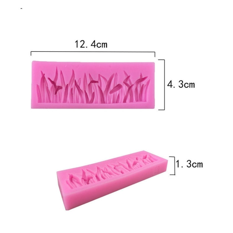 Bộ 2 khuôn silicon lỏng trang trí cỏ, khuôn bánh fondant hình cỏ