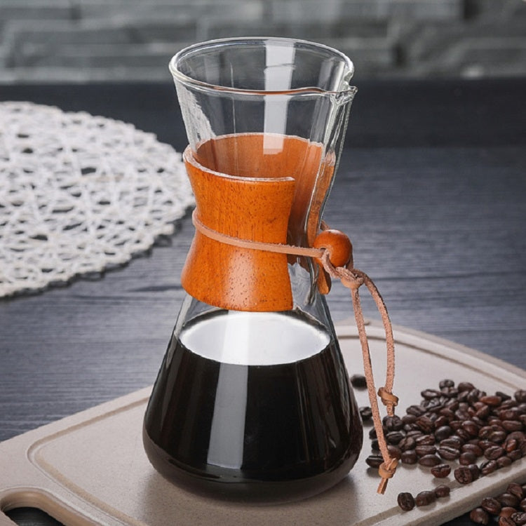Ấm cà phê thủy tinh chịu nhiệt tiện lợi làm thủ công, ấm cà phê 600ml, ấm cà phê 600ml có lọc