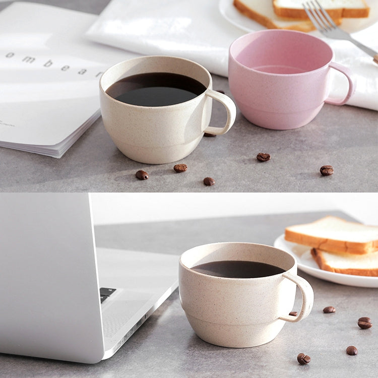 Cốc cà phê cỏ lúa mì cốc trà sữa dùng cho bữa sáng