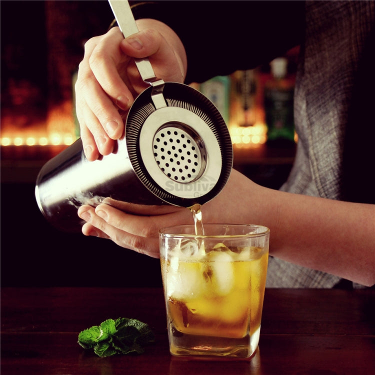 Lọc đá bartender bằng thép không gỉ, bộ lọc đá cocktail, thép không gỉ, màu vàng hồng, vàng, đen