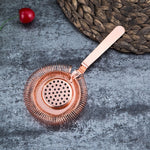 Lọc đá bartender bằng thép không gỉ, bộ lọc đá cocktail, thép không gỉ, màu vàng hồng, vàng, đen