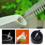 Bộ 2 bàn chải cọ ống hút bằng thép không gỉ, bàn chải cọ ống hút